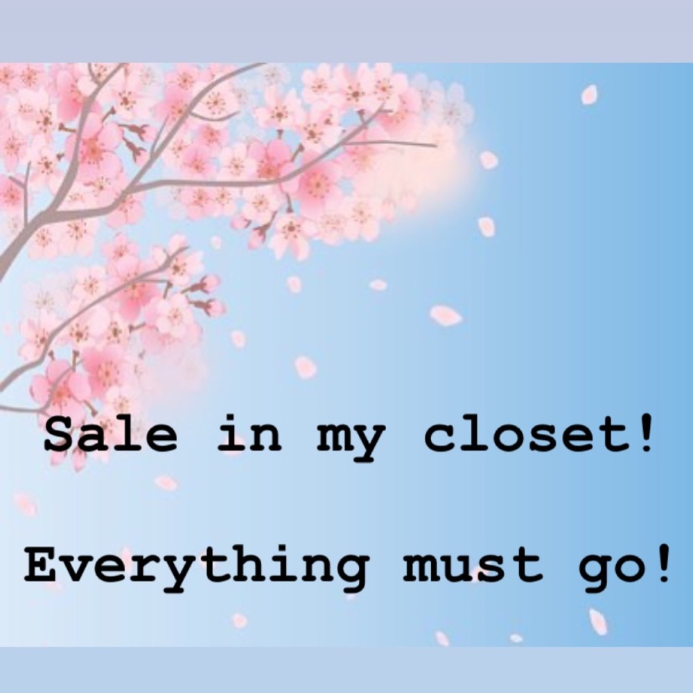SALE IN MY CLOSET!
